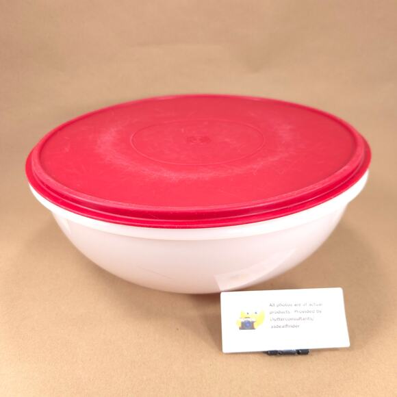 Vintage Tupperware Fix-N-Mix Bowl Sheer Red #274 - Picture 1 of 5